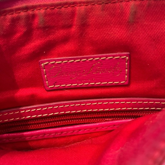 Dooney Bourke Pink Graffiti Rainbow Logo Pattern Tote Bag excellent condition - Picture 5 of 7